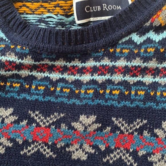 Macy’s Club Room cotton sweater. Worn once at most - Picture 2 of 3